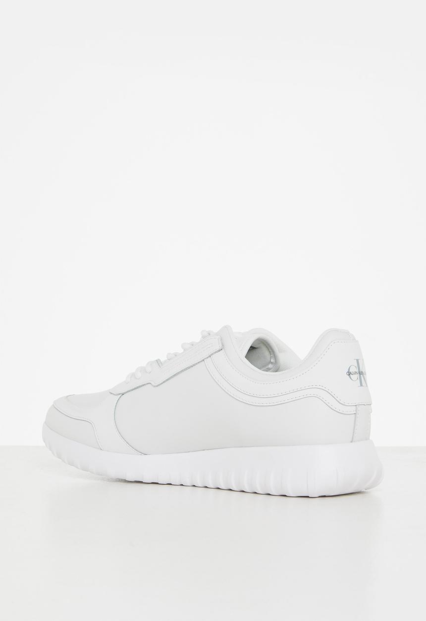 Calvin Klein - Ck runner laceup sneaker eva leather mens - white
