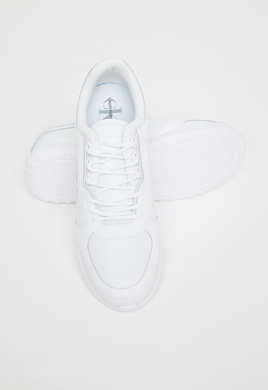 Calvin Klein - Ck runner laceup sneaker eva leather mens - white