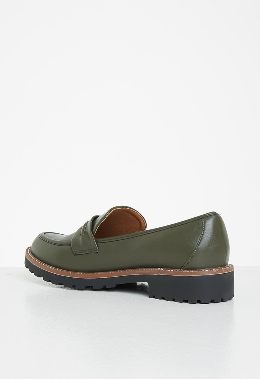 Jada - Classic penny loafer - olive