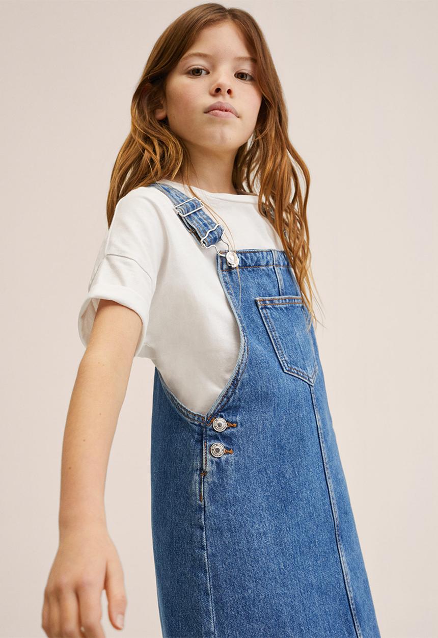 MANGO - Dungaree dress paula - blue