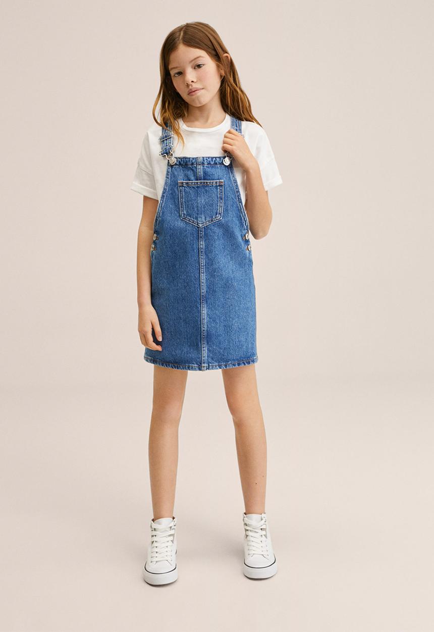 MANGO - Dungaree dress paula - blue