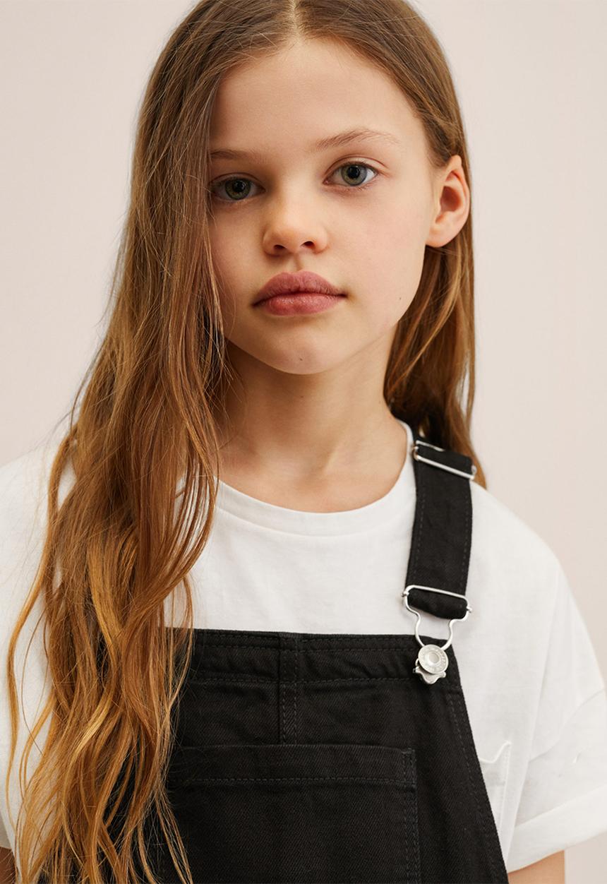MANGO - Dungarees amara - black