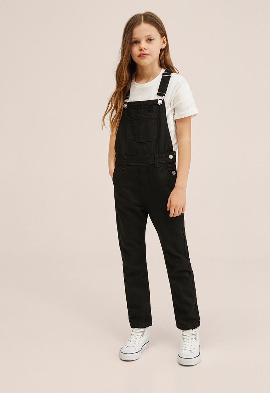 MANGO - Dungarees amara - black