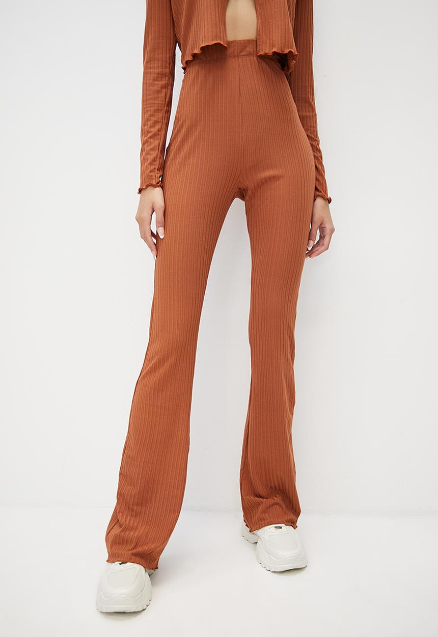 Blake - Co-ord flare leg - burnt orange