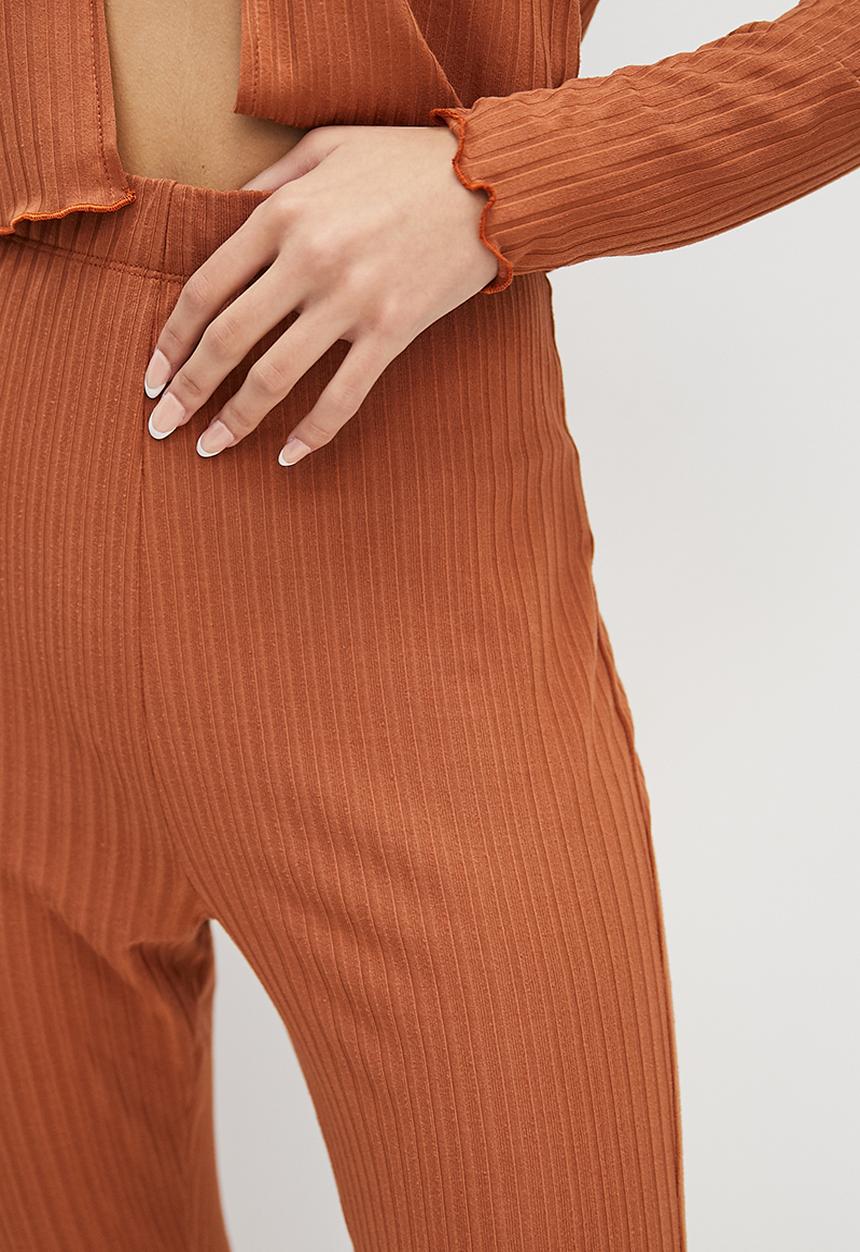 Blake - Co-ord flare leg - burnt orange