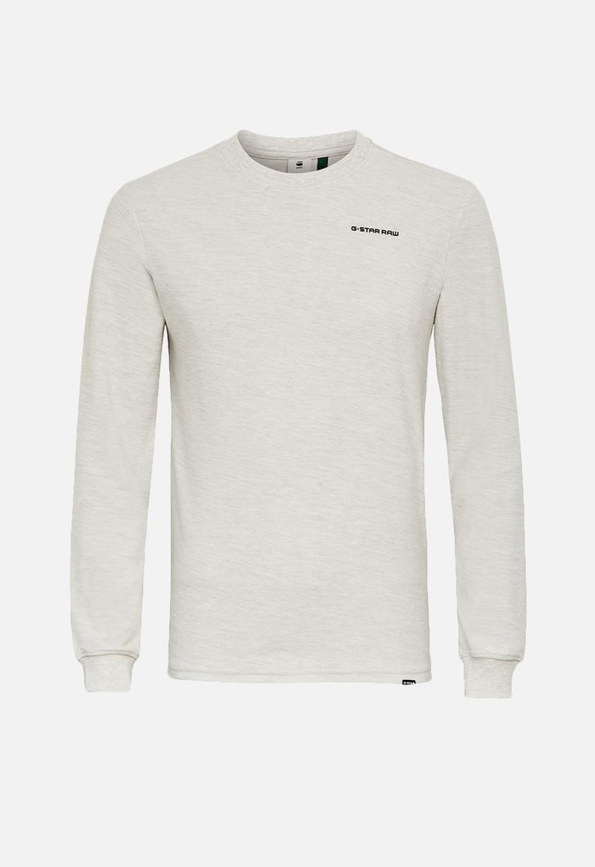 G-STAR - Textured stitch sweater r t long sleeve - milk