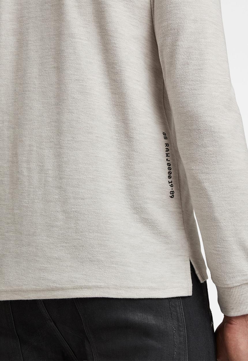 G-STAR - Textured stitch sweater r t long sleeve - milk