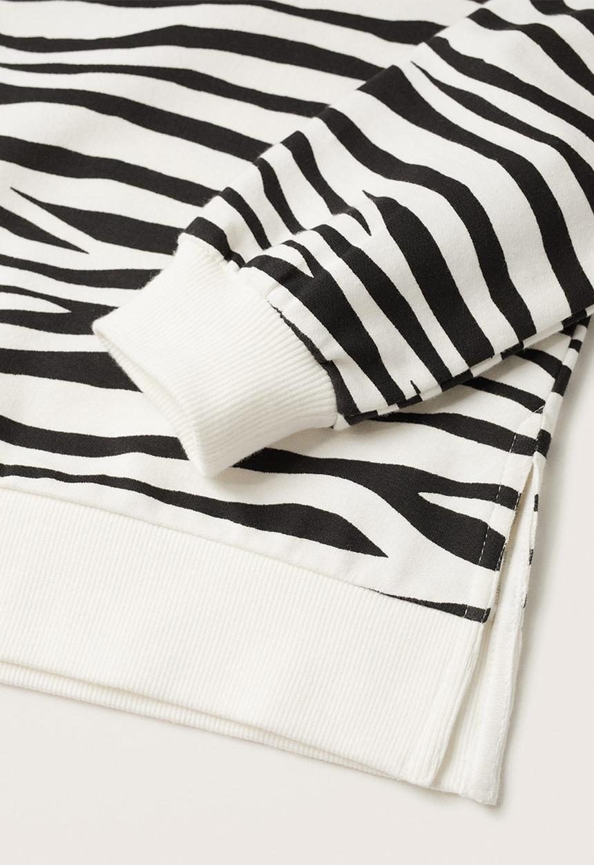 MANGO - Sweatshirt alexis - white & black