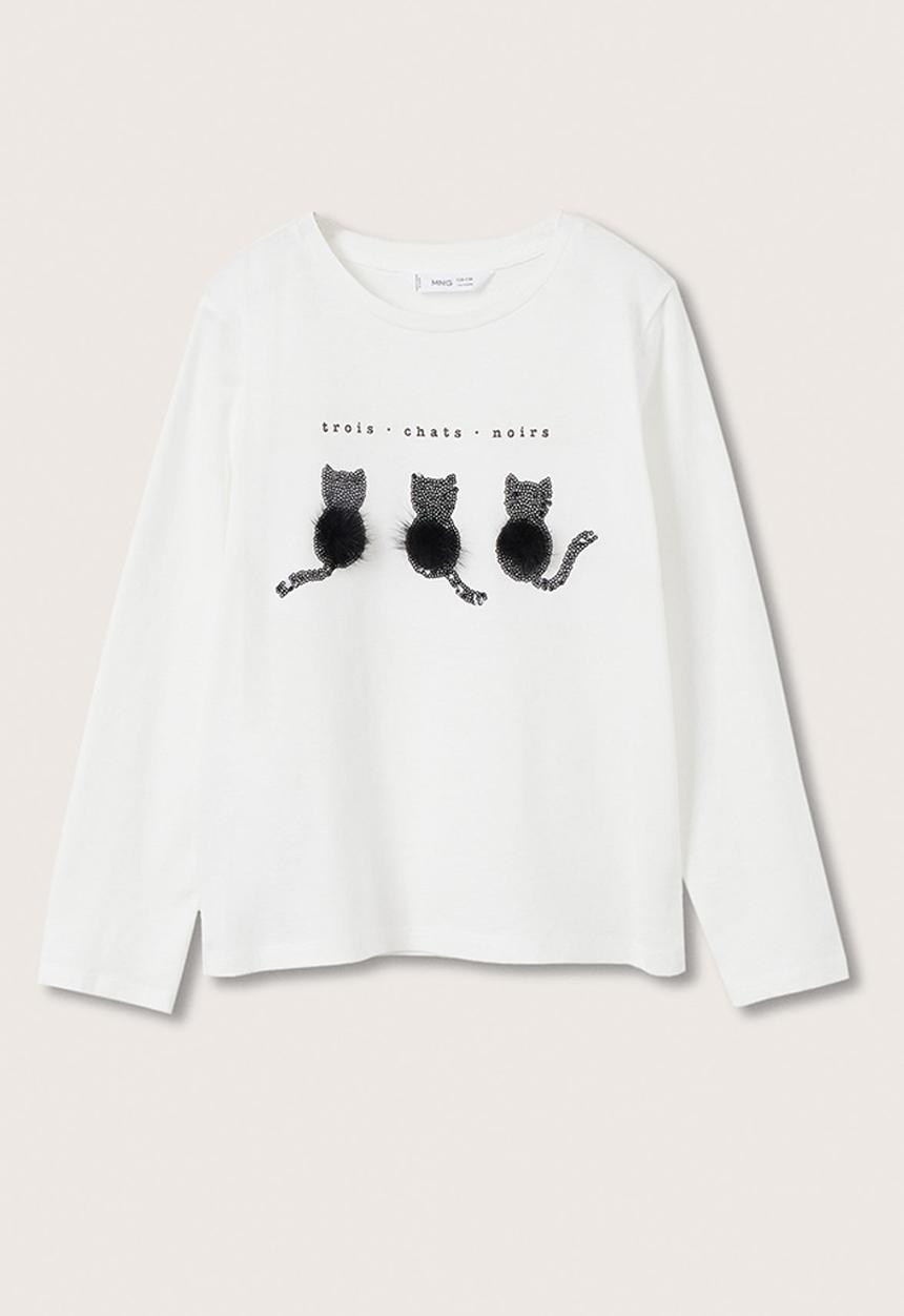 MANGO - T-shirt zoo - white