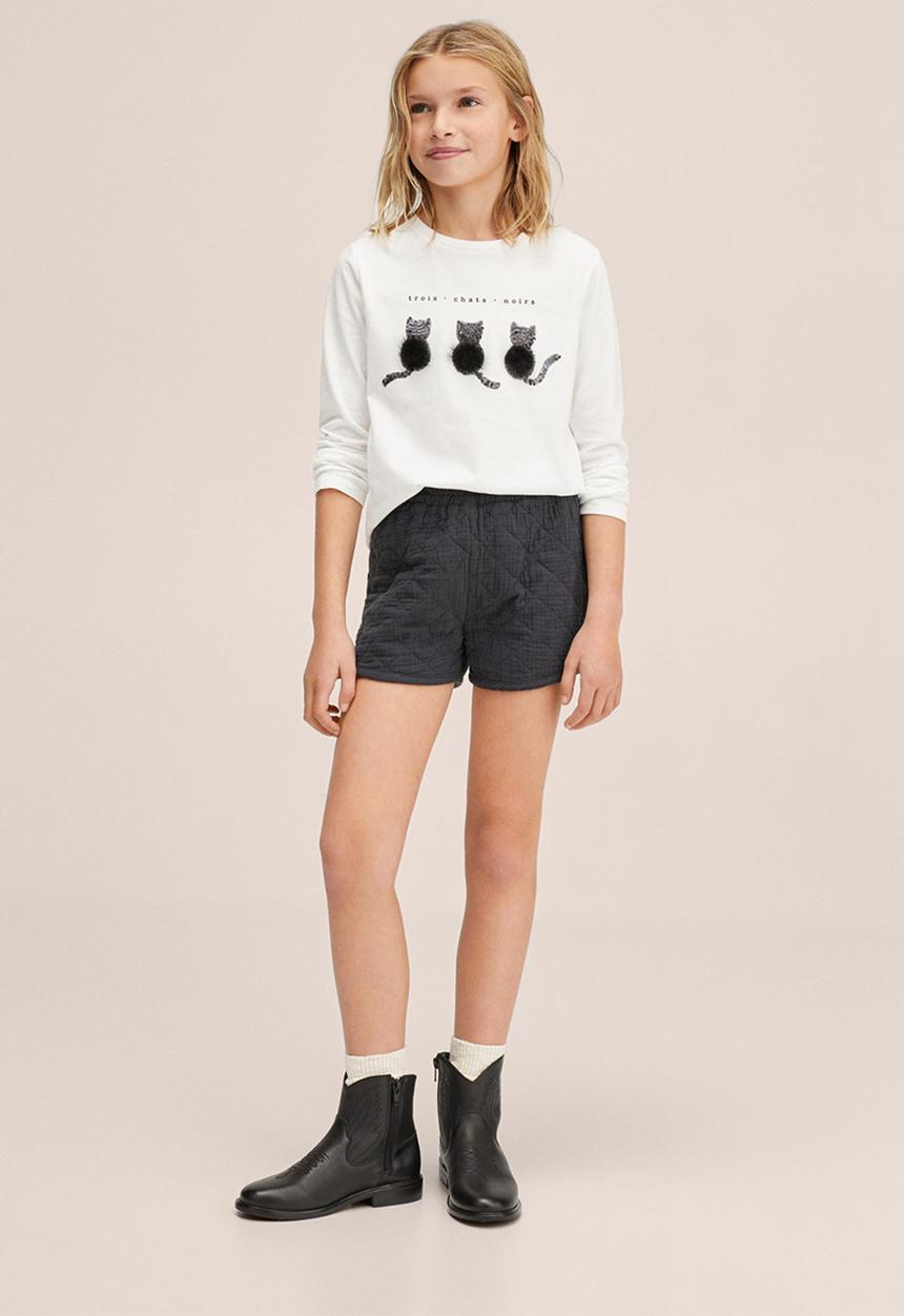 MANGO - T-shirt zoo - white