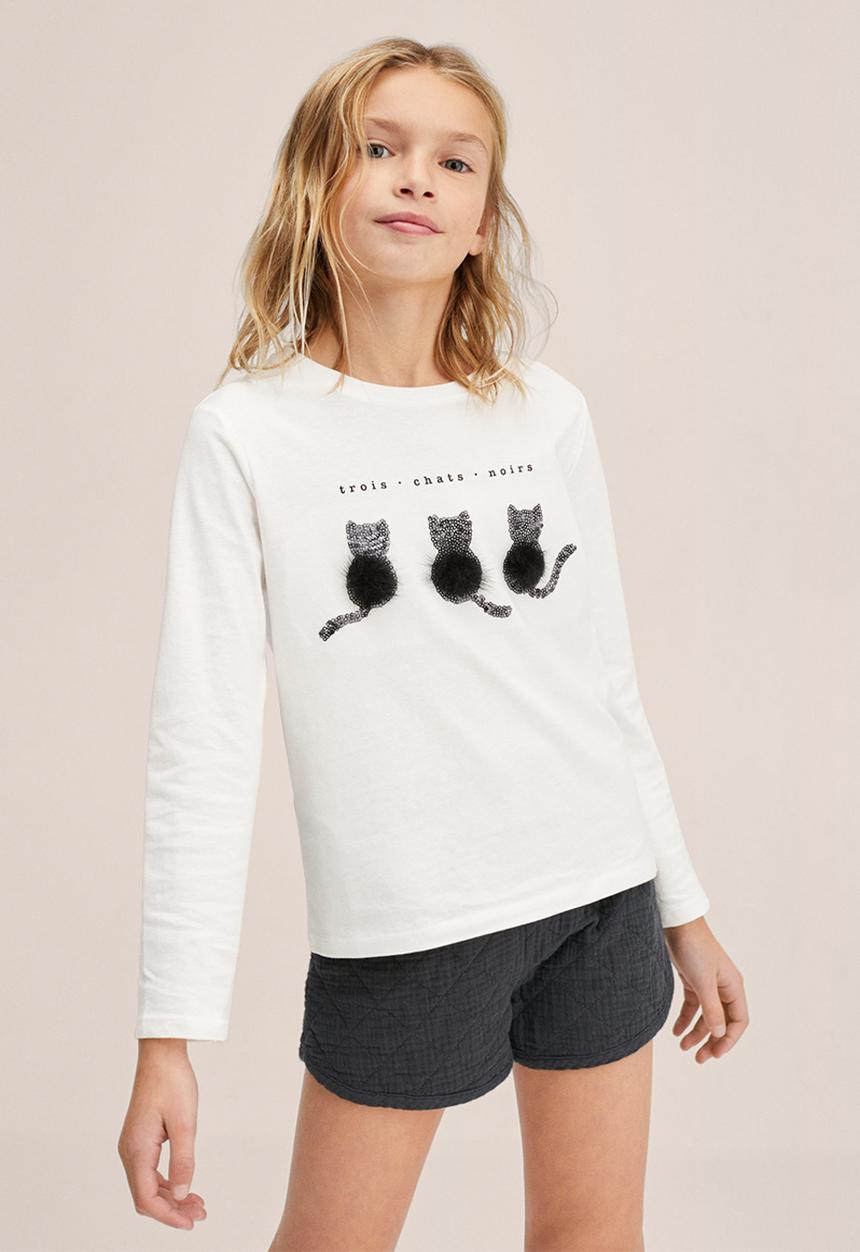 MANGO - T-shirt zoo - white