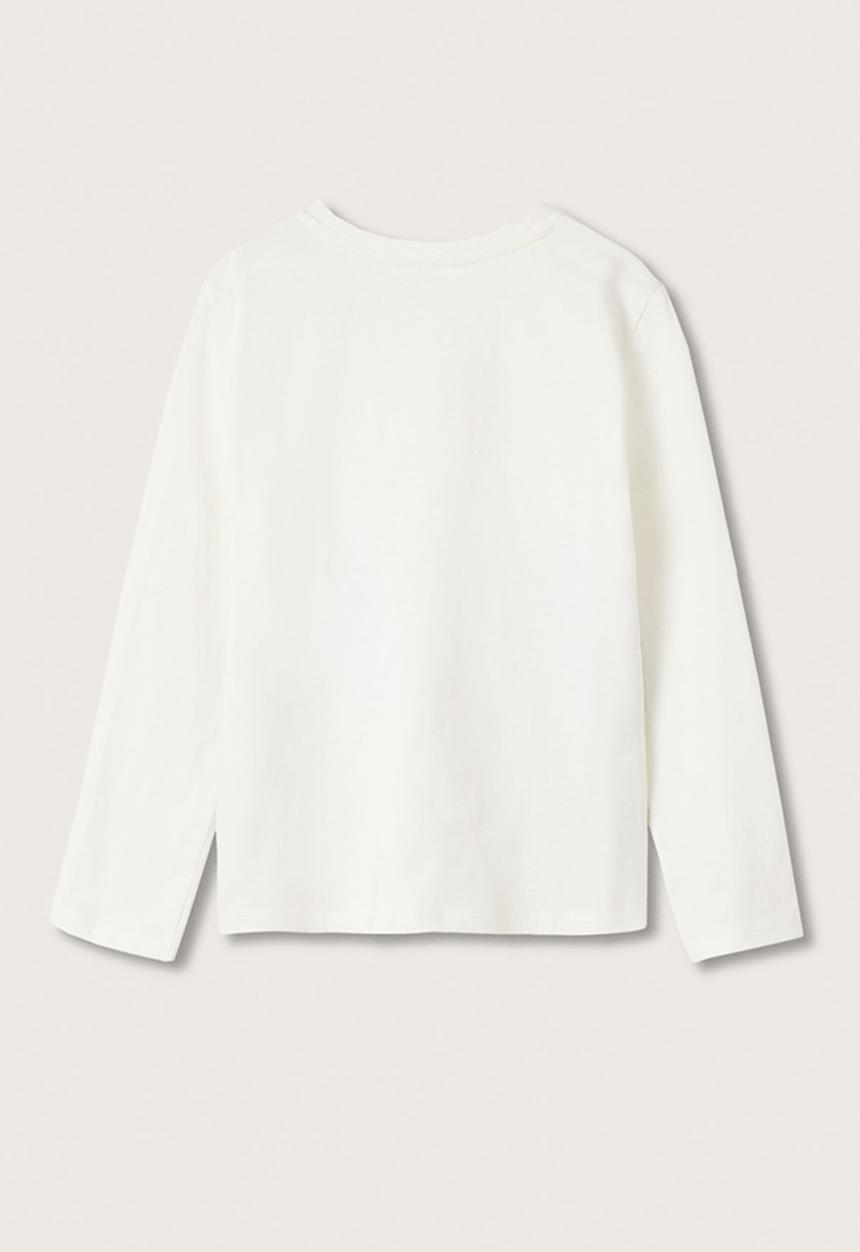 MANGO - T-shirt animals - white