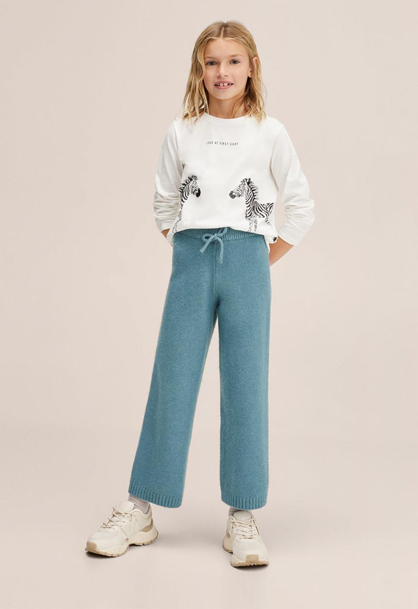 MANGO - T-shirt animals - white