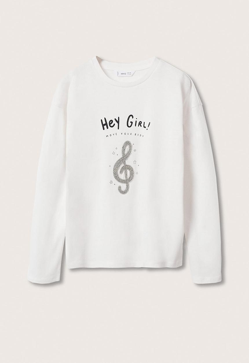MANGO - T-shirt bea - white