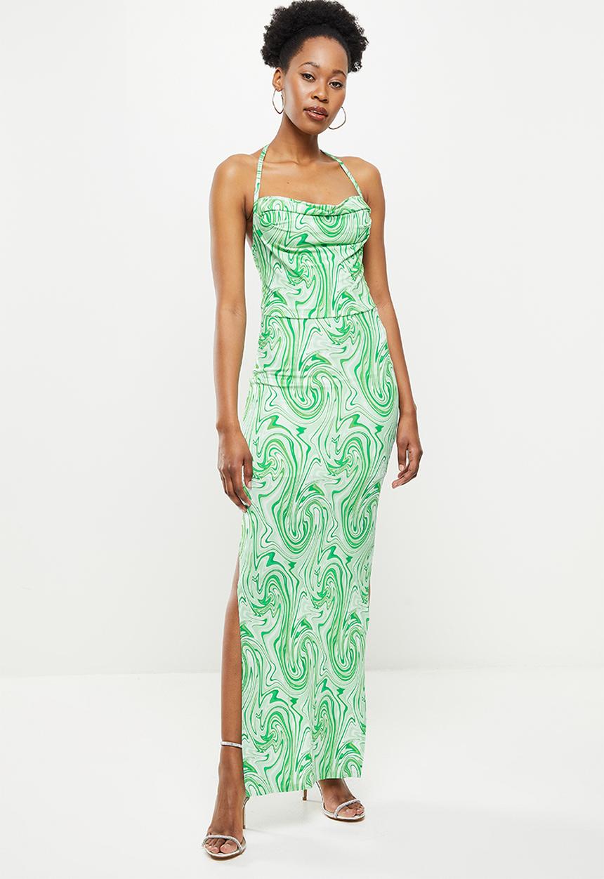 SISSY BOY - Marble maxi dress - green marble