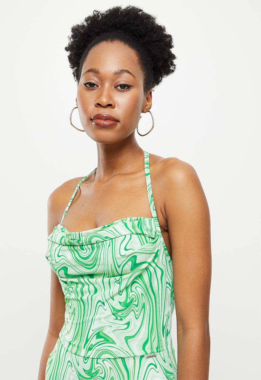 SISSY BOY - Marble maxi dress - green marble