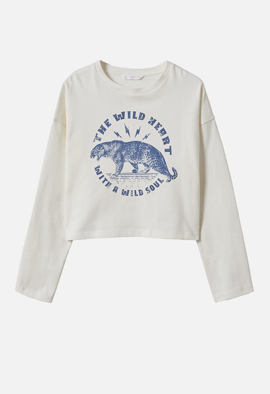 MANGO - T-shirt soul - white