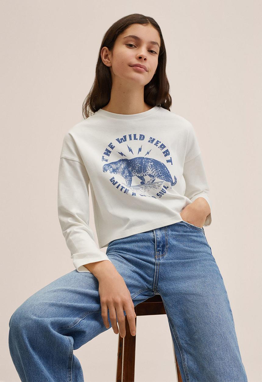MANGO - T-shirt soul - white