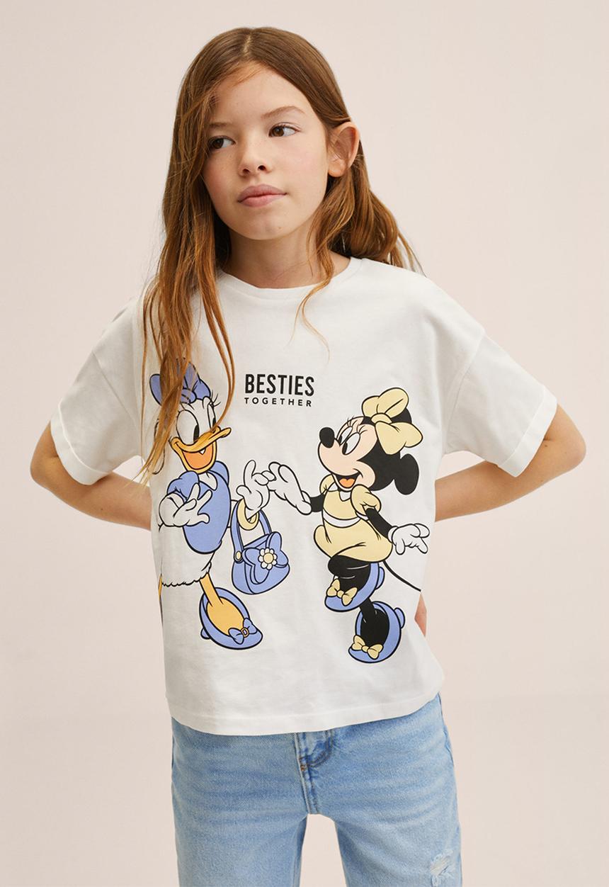 MANGO - T-shirt m besties - white