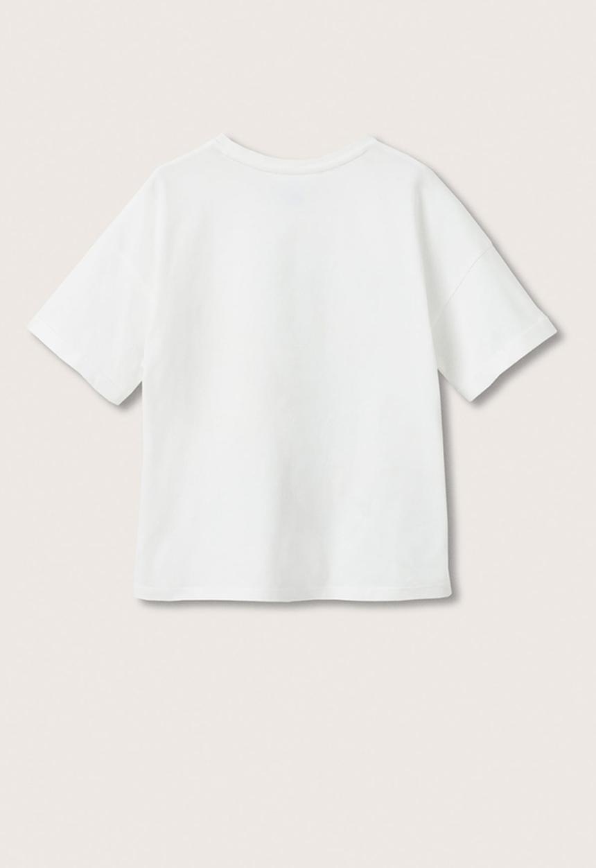 MANGO - T-shirt m besties - white