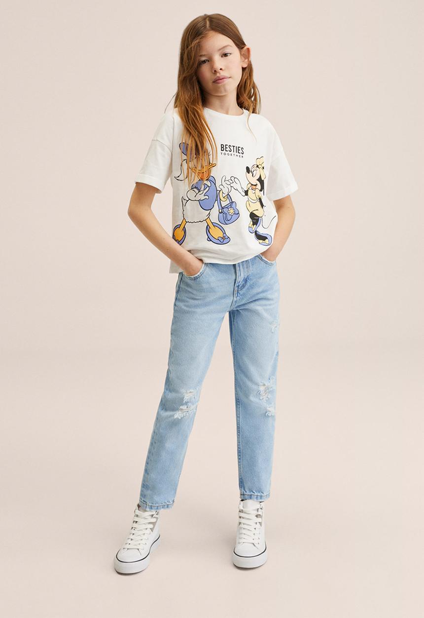 MANGO - T-shirt m besties - white