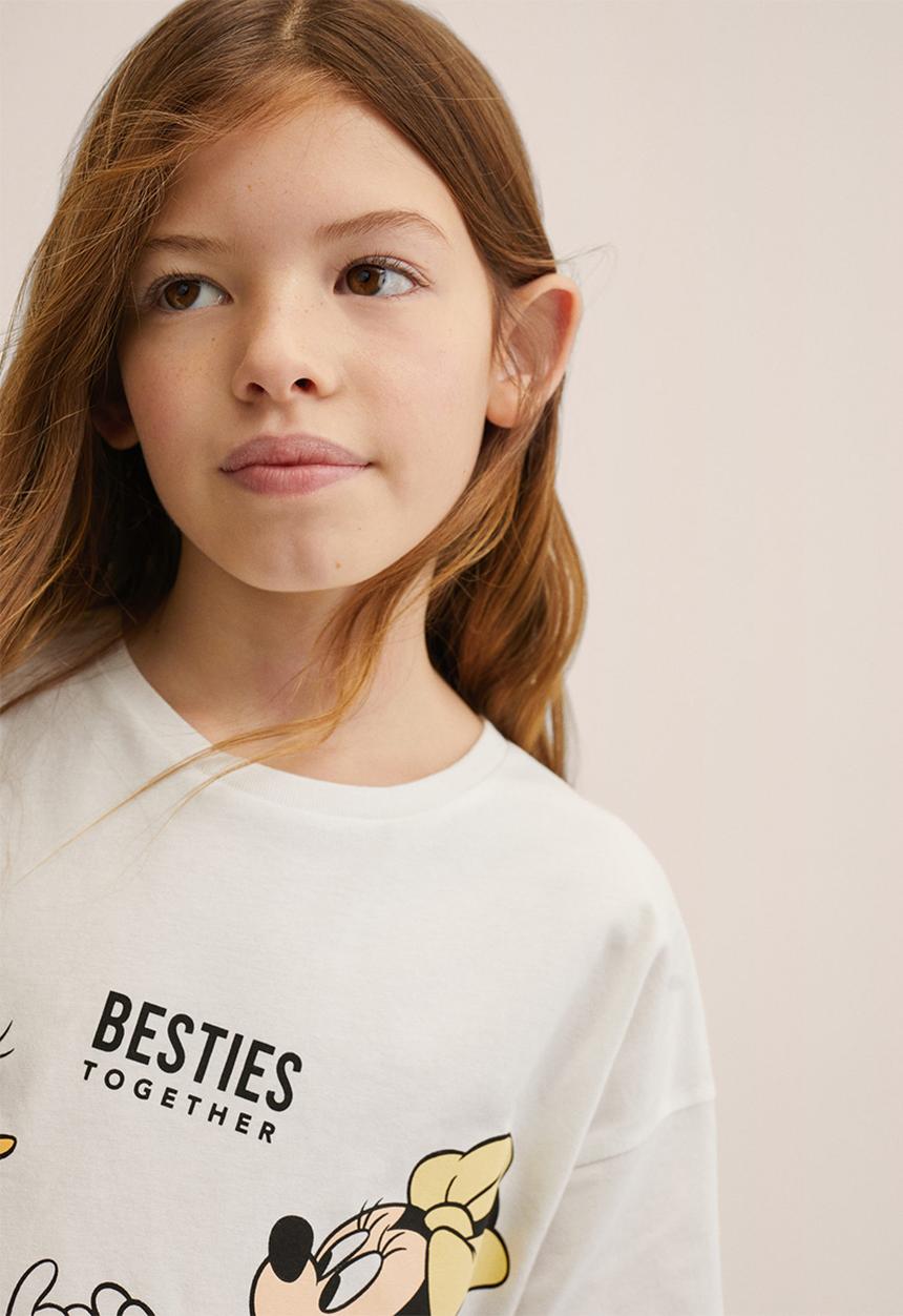 MANGO - T-shirt m besties - white