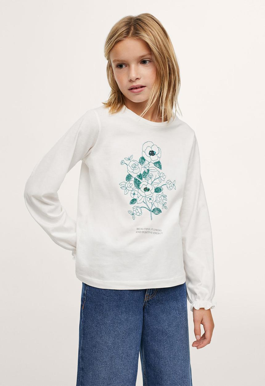 MANGO - T-shirt jolie - white