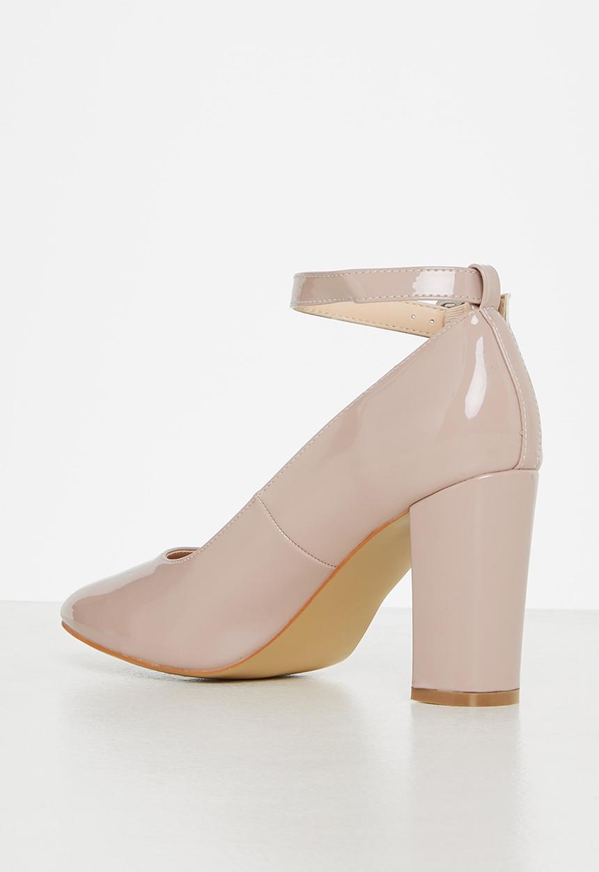 Superbalist - Kate patent block heel - neutral