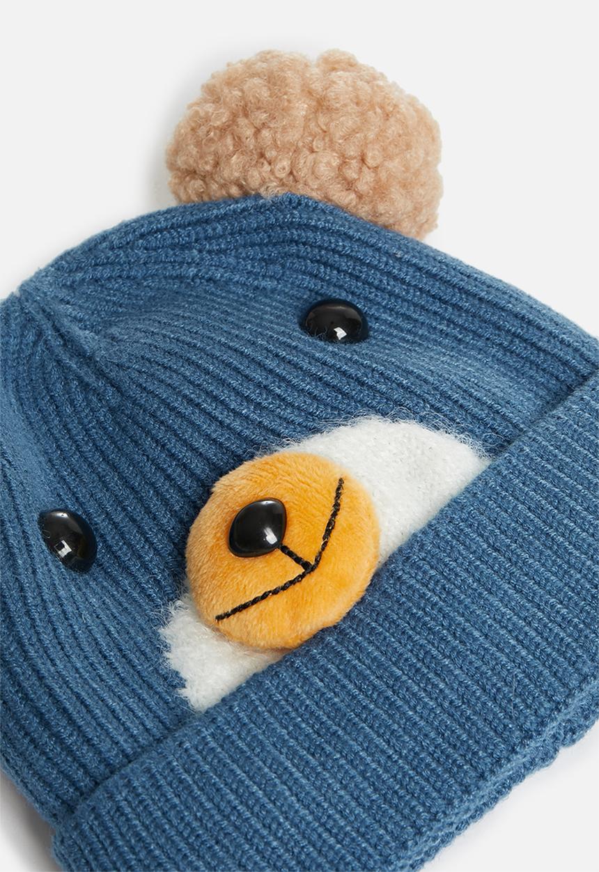 Pop Candy - Baby bear beanie - blue