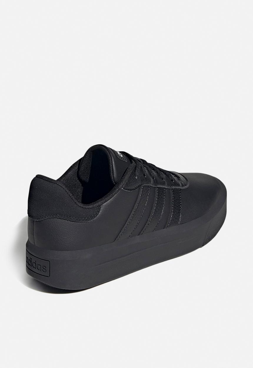 adidas Originals - Court platform - core black/core black/ftwr white
