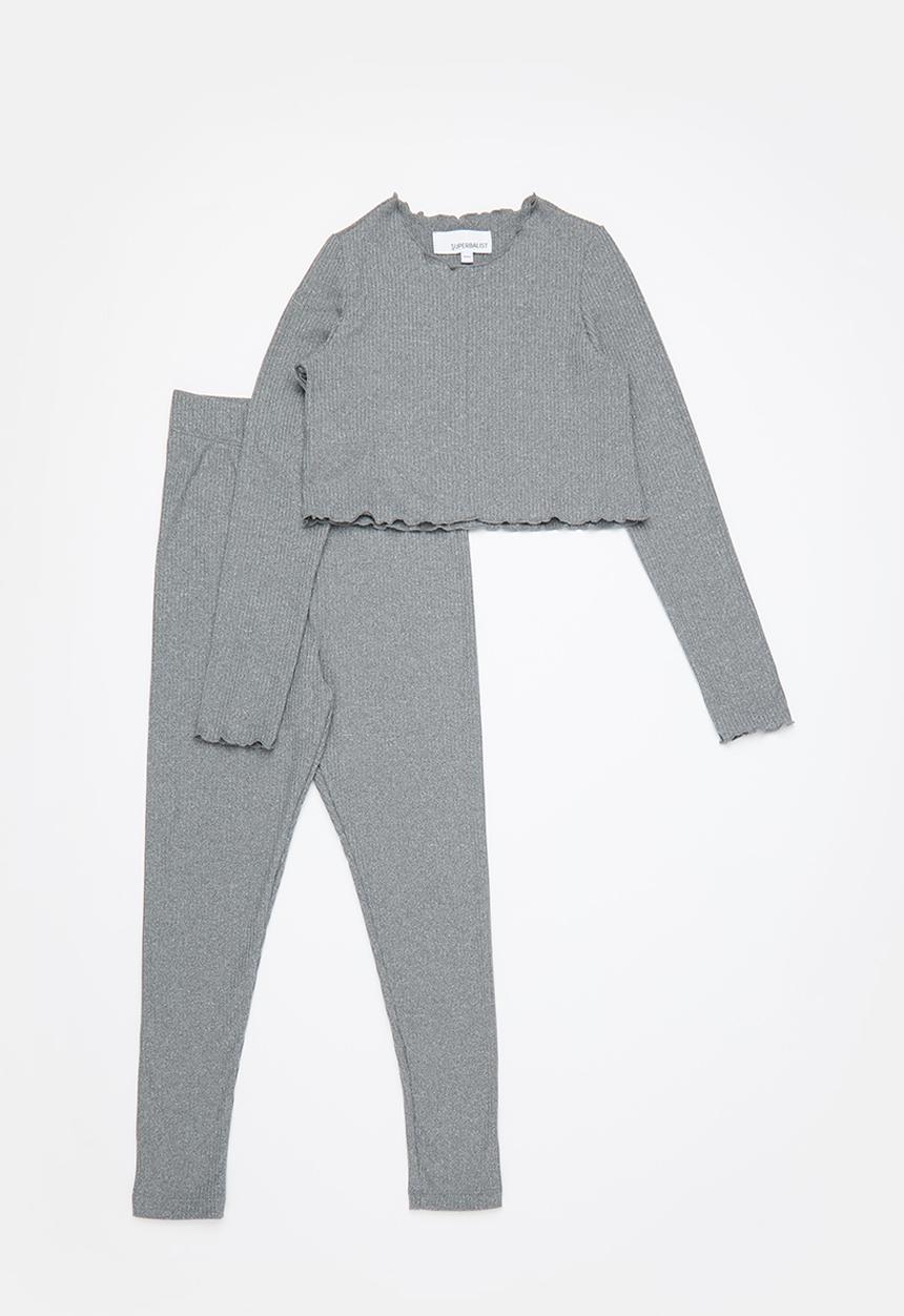 Superbalist - Rib set - charcoal