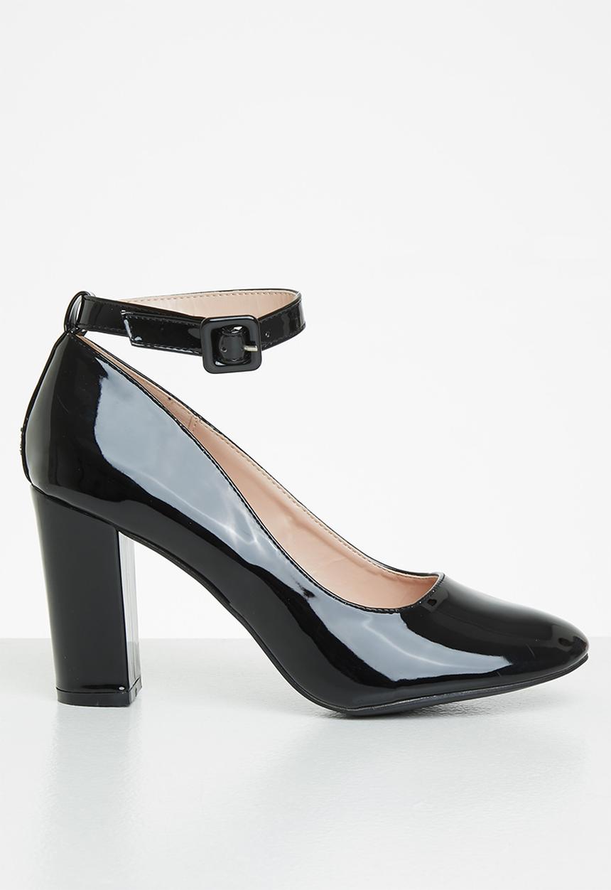Superbalist - Kate patent block heel - black