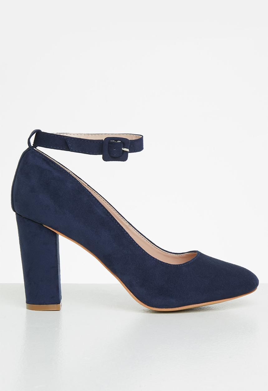 Superbalist - Kate micro-fibre block heel - navy