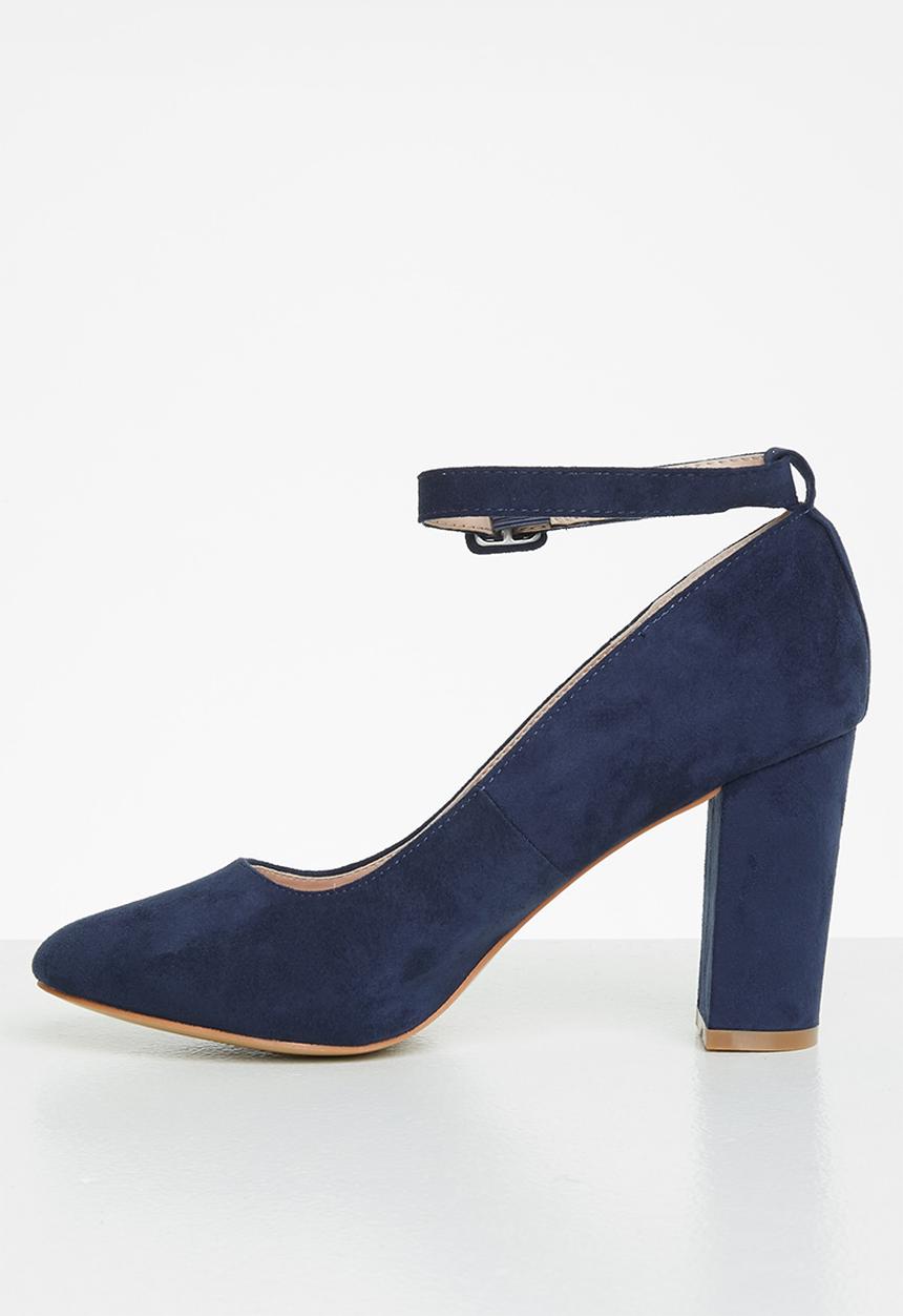 Superbalist - Kate micro-fibre block heel - navy