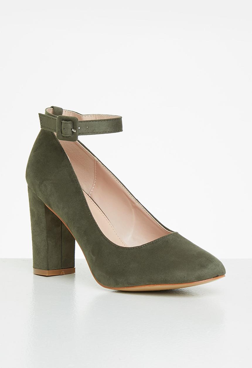 Superbalist - Kate micro-fibre block heel - olive