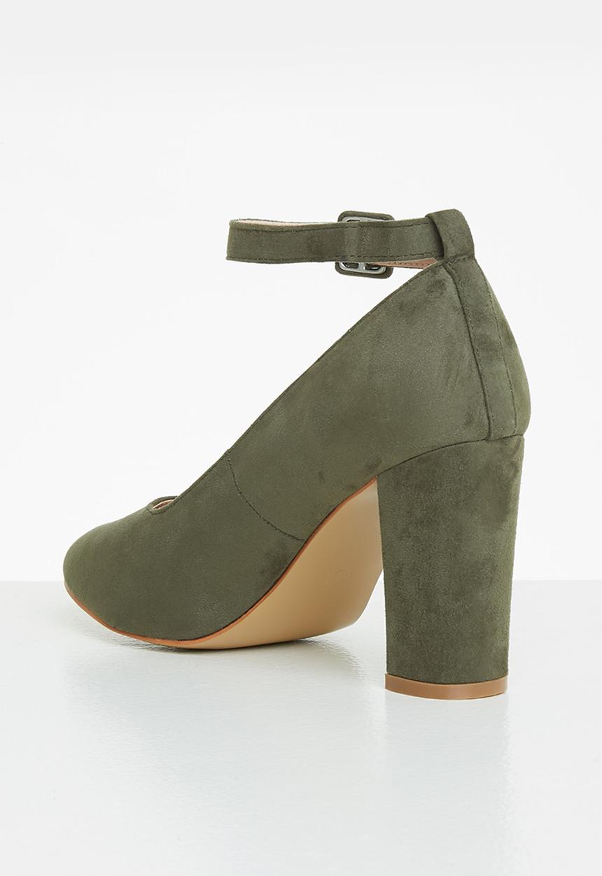 Superbalist - Kate micro-fibre block heel - olive