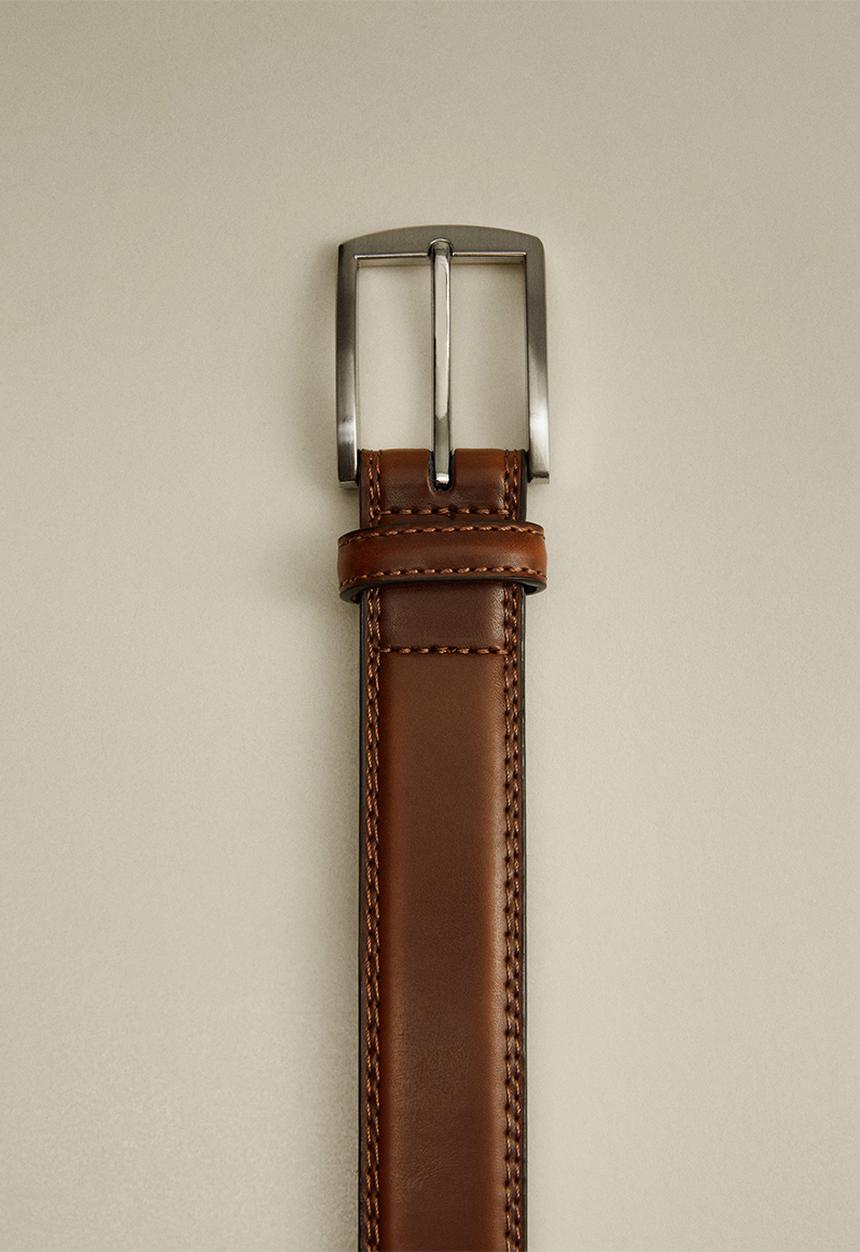 MANGO - Belt basico - brown