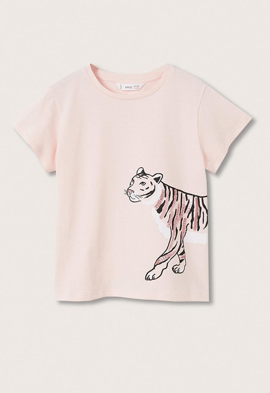 MANGO - T-shirt animals - pink