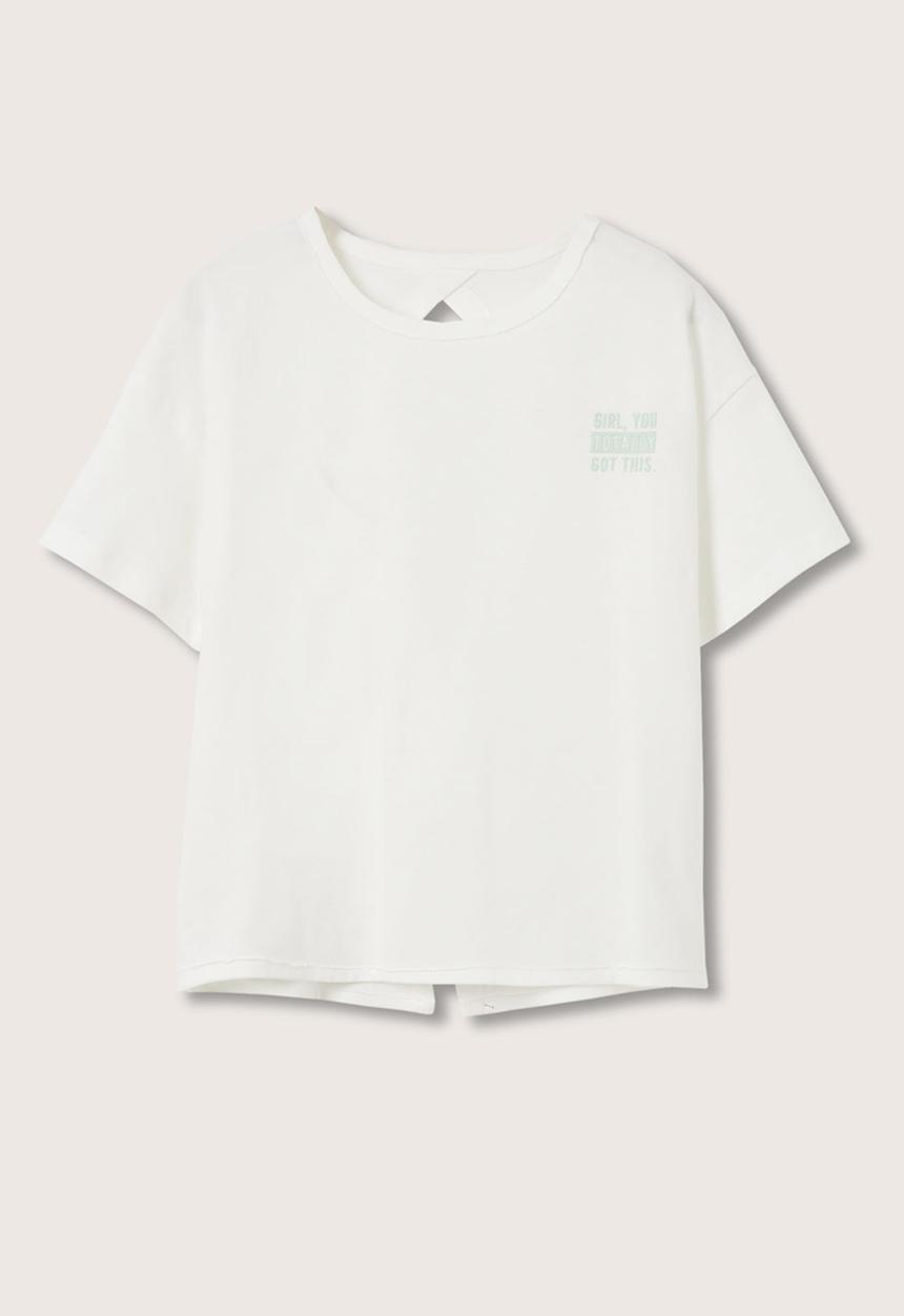 MANGO - T-shirt holly - white