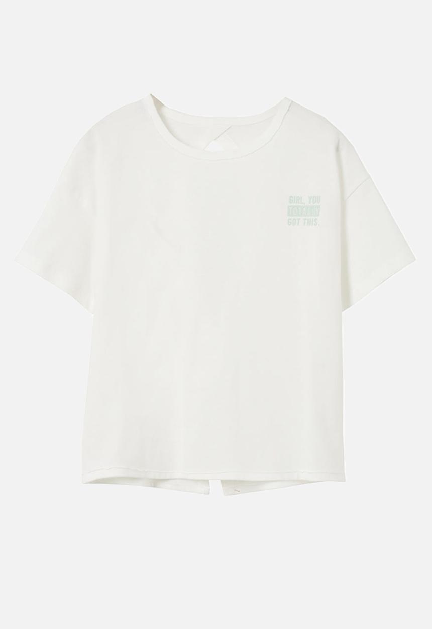 MANGO - T-shirt holly - white