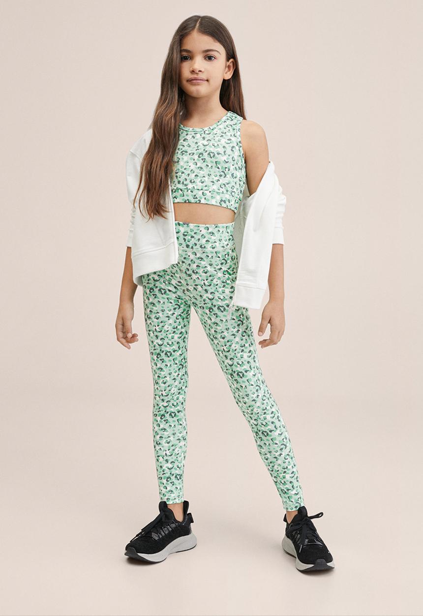 MANGO - T-shirt leot - green
