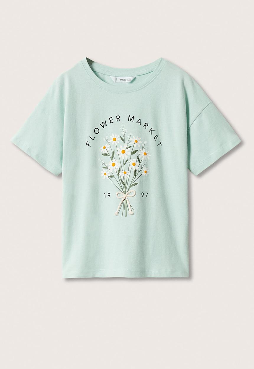 MANGO - T-shirt market  - green