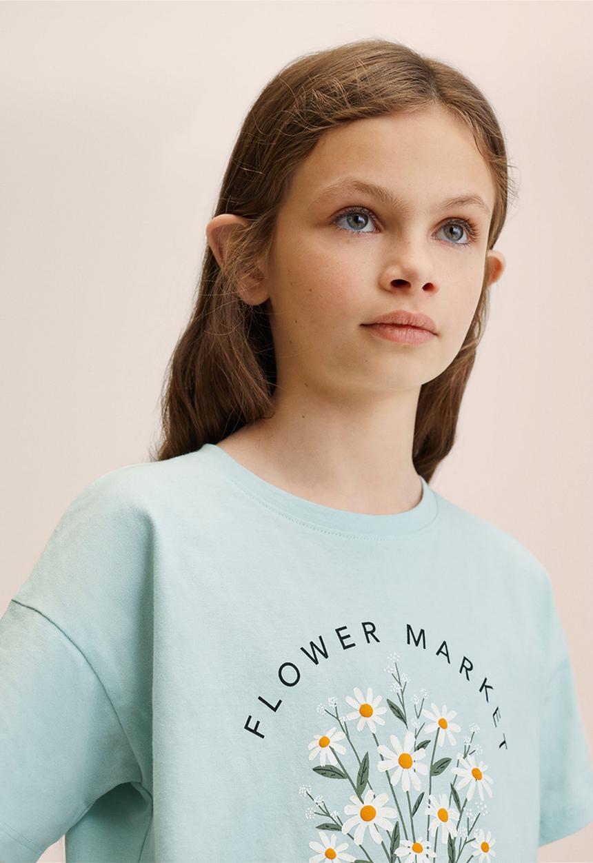 MANGO - T-shirt market  - green