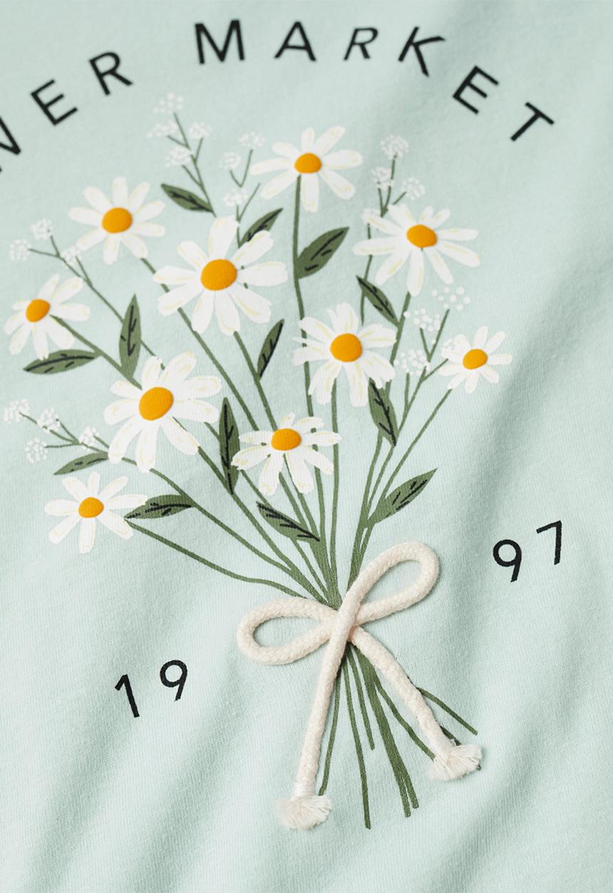 MANGO - T-shirt market  - green