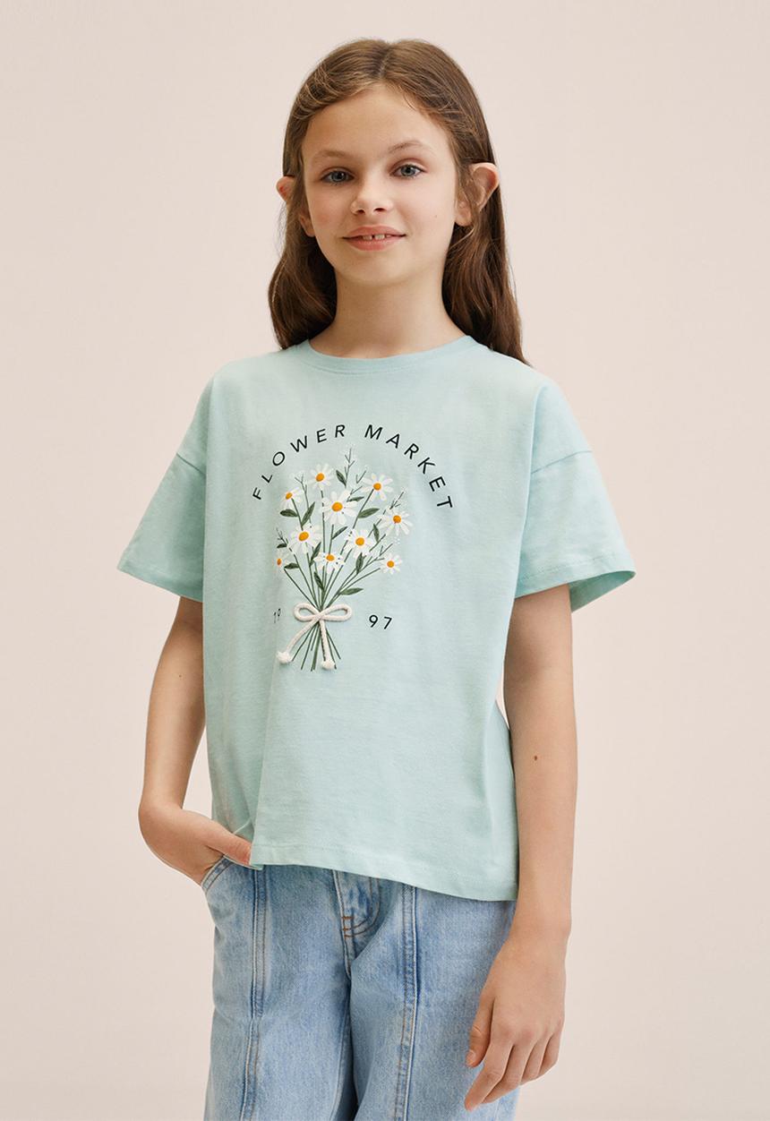 MANGO - T-shirt market  - green