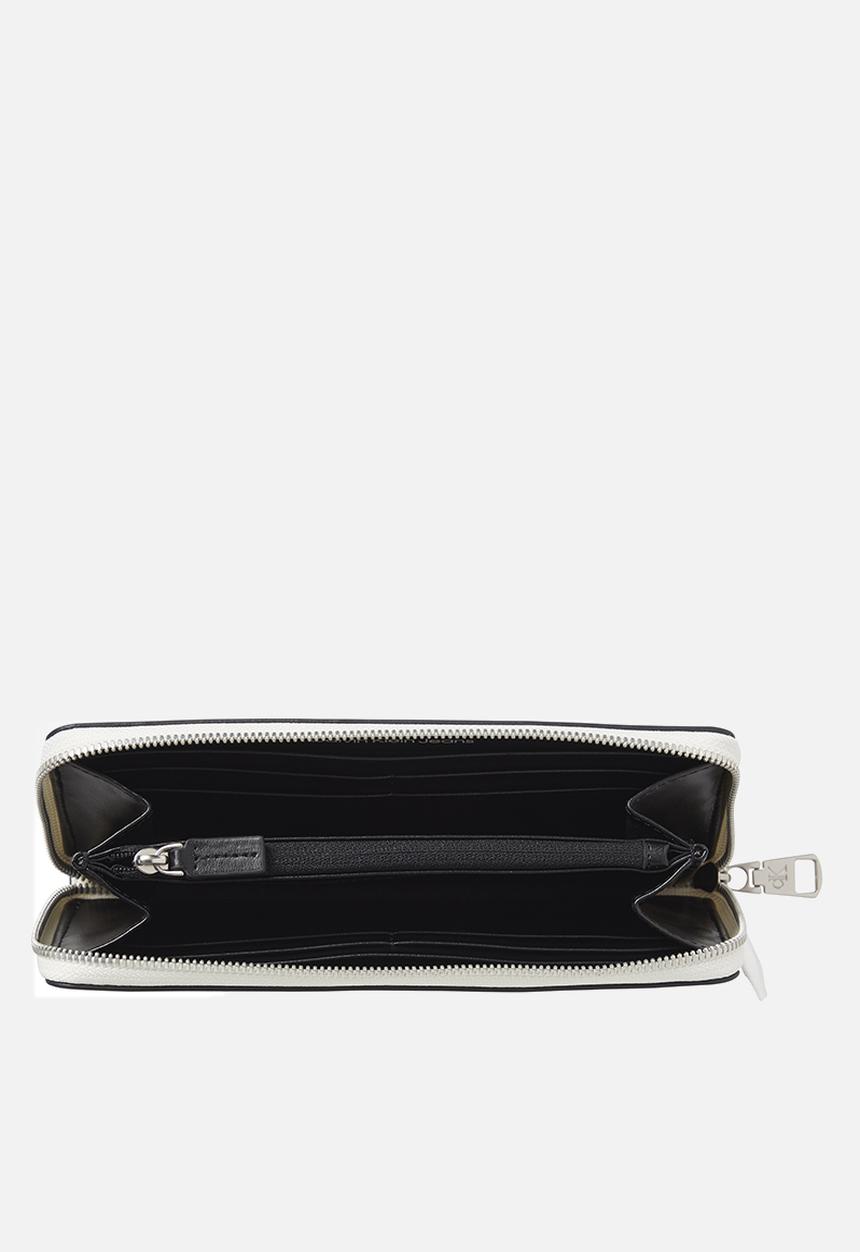 Calvin Klein - Sculpted zip around two tone - warm white