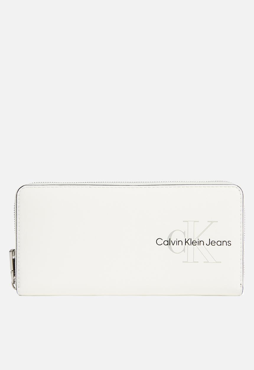 Calvin Klein - Sculpted zip around two tone - warm white