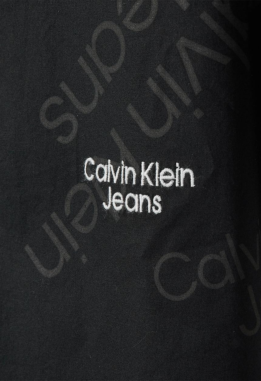 Calvin Klein - Logo aop short sleeve shirt - black