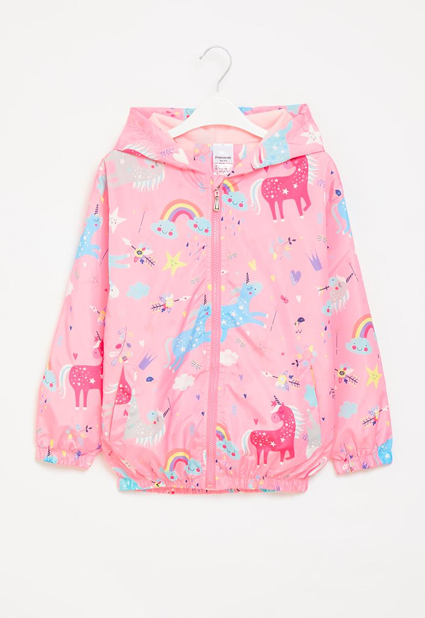 Pop Candy - Girls printed hooded jacket - pink