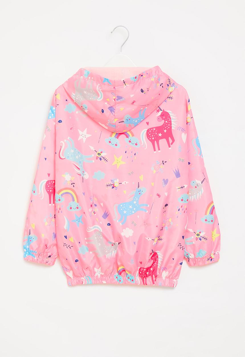 Pop Candy - Girls printed hooded jacket - pink